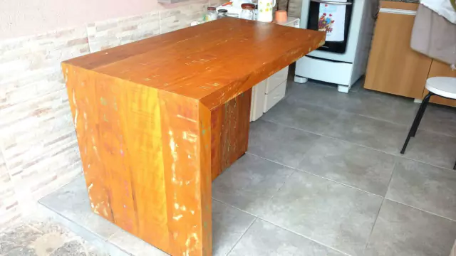 Mesa de Taboa em Peroba Rosa - Image 3