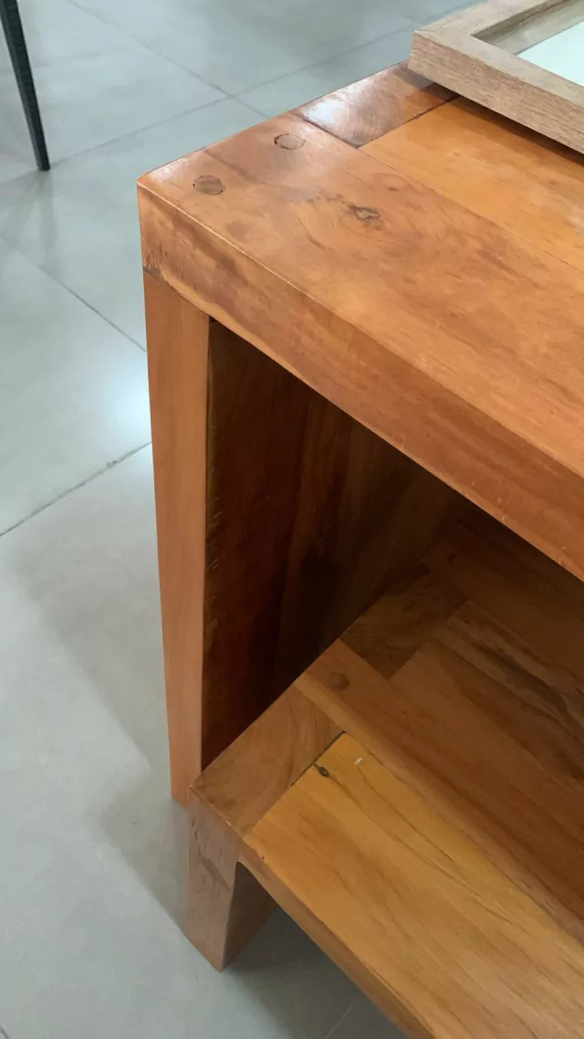 Mesa modelo L em viga de peroba rosa - Image 4